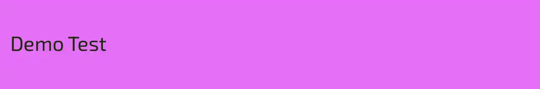 Demo Test